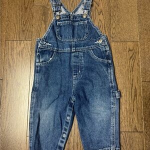 Vintage Carter's Classic Denim Overall Pants in Blue size 18M